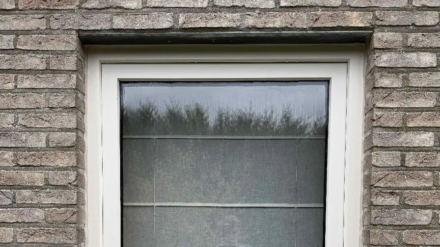 The same PVC window after foil removal and refinishing The same PVC window after foil removal and refinishing