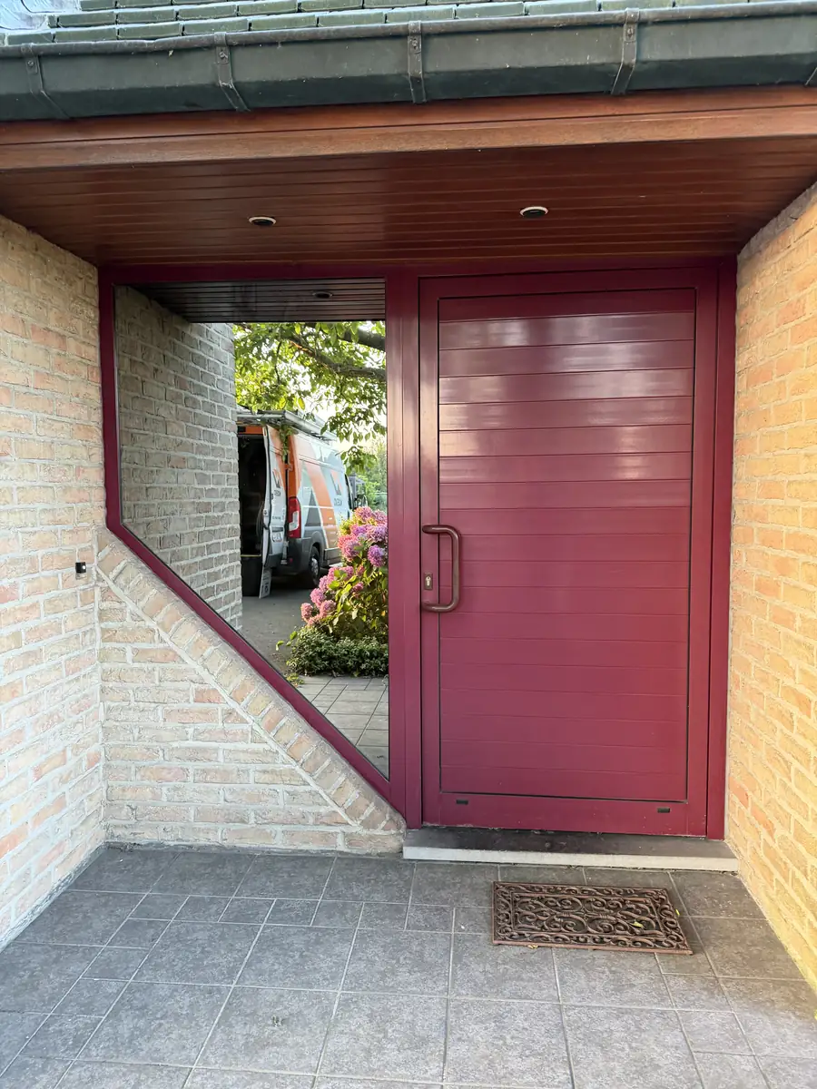 Bordeaux front door before the colour change Bordeaux front door before the colour change